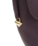 'Henriette' Fig Leather Shoulder Bag image 5