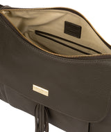 'Henriette' Olive Leather Shoulder Bag image 4