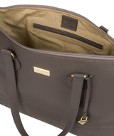 'Idelle' Grey Leather Tote Bag image 4