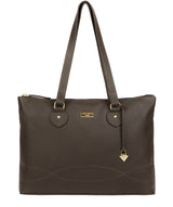 'Idelle' Olive Leather Tote Bag image 1