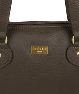 'Idelle' Olive Leather Tote Bag image 6