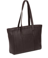 'Farah' Dark Chocolate Leather Tote Bag image 3