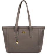 'Farah' Grey Leather Tote Bag image 1