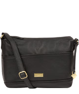 'Duana' Black Leather Shoulder Bag image 1