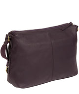 'Duana' Fig Leather Shoulder Bag image 3
