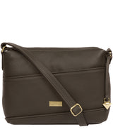 'Duana' Olive Leather Shoulder Bag image 1