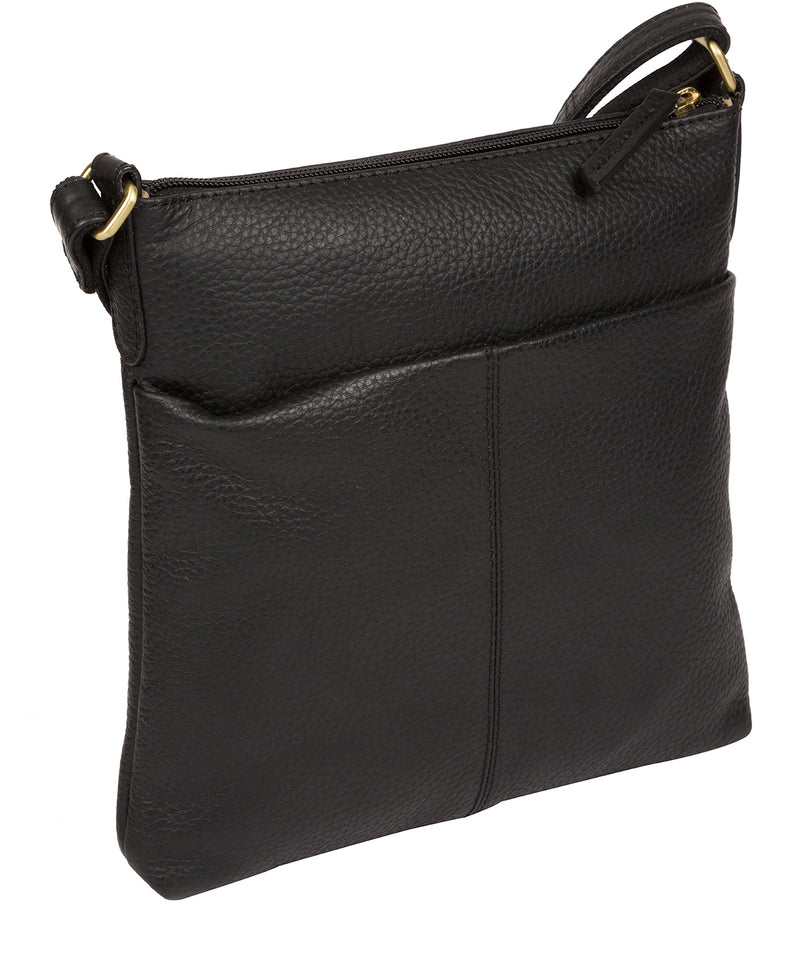 'Bronwyn' Black Leather Cross Body Bag image 3