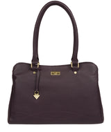 'Kiona' Fig Leather Handbag image 1