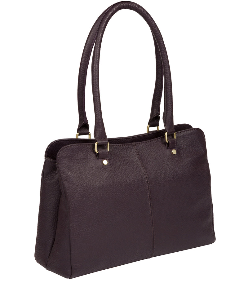 'Kiona' Fig Leather Handbag image 3