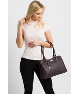 'Kiona' Fig Leather Handbag image 2