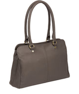 'Kiona' Grey Leather Handbag image 3