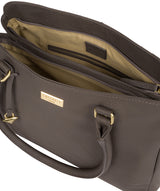 'Kiona' Grey Leather Handbag image 4
