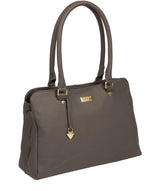 'Kiona' Grey Leather Handbag image 5