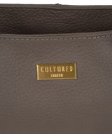 'Kiona' Grey Leather Handbag image 6