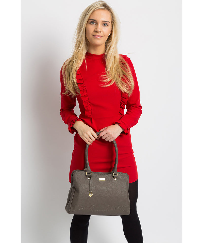 'Kiona' Grey Leather Handbag image 2