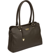 'Kiona' Olive Leather Handbag image 5