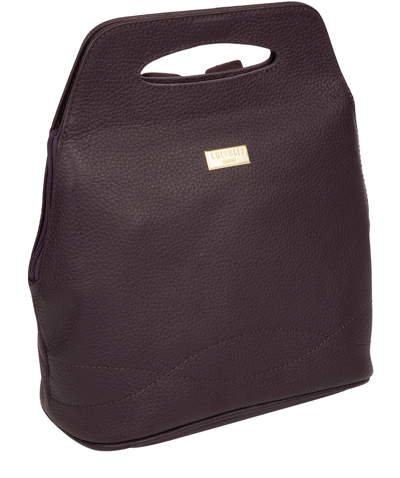 'Priya' Fig Leather Backpack  image 5
