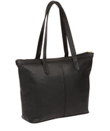 'Oriana' Black Leather Tote Bag Pure Luxuries London