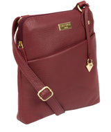'Jarah' Ruby Red Leather Cross Body Bag image 6