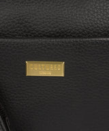 'Gianna' Black Leather Cross Body Bag image 5