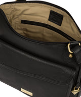 'Aria' Black Leather Cross Body Bag image 4
