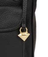 'Aria' Black Leather Cross Body Bag image 6