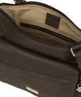 'Aria' Olive Leather Cross Body Bag image 4