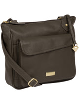 'Aria' Olive Leather Cross Body Bag