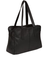 'Liana' Black Leather Handbag image 3