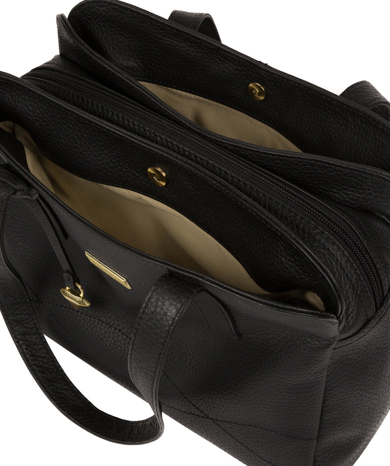 'Liana' Black Leather Handbag image 5