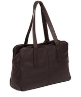 'Liana' Dark Chocolate Leather Handbag image 3