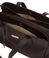 'Liana' Dark Chocolate Leather Handbag image 5