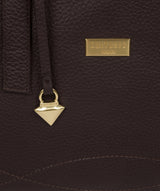 'Liana' Dark Chocolate Leather Handbag image 7