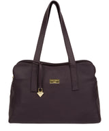 'Liana' Fig Leather Handbag image 1