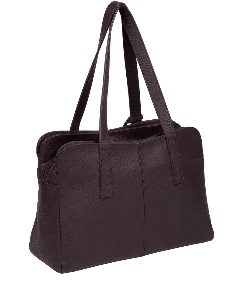 'Liana' Fig Leather Handbag image 3