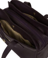 'Liana' Fig Leather Handbag image 5