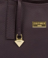 'Liana' Fig Leather Handbag Pure Luxuries London