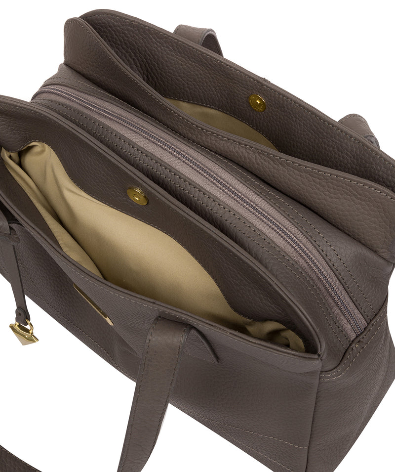 'Liana' Grey Leather Handbag image 5