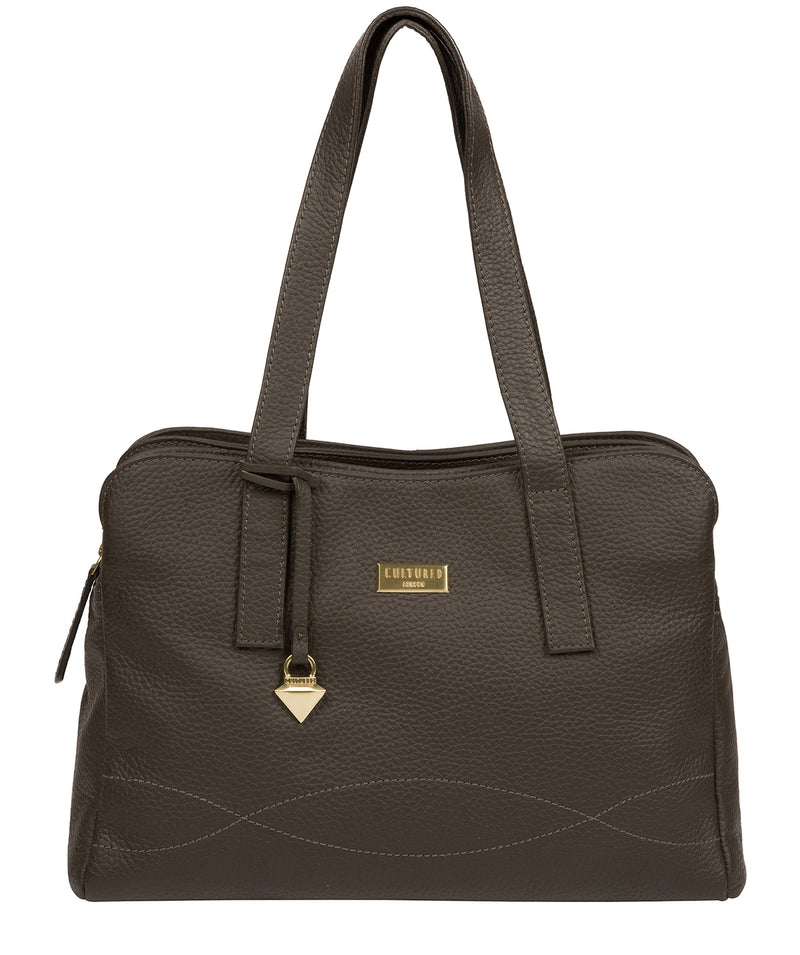 'Liana' Olive Leather Handbag image 1
