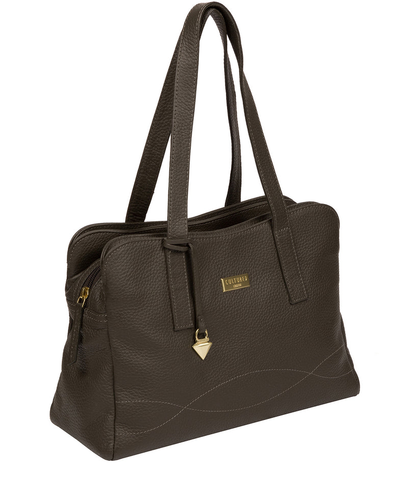 'Liana' Olive Leather Handbag image 6