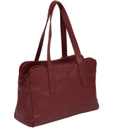 'Liana' Ruby Red Leather Handbag image 3