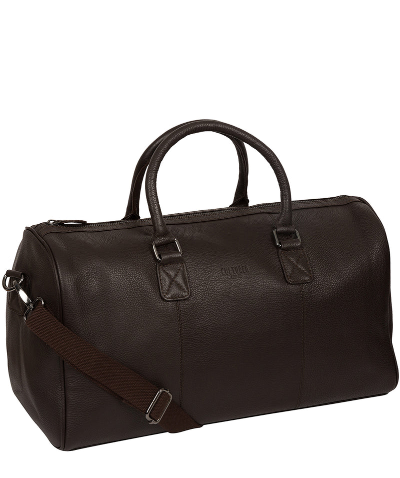 'Club' Brown Leather Holdall