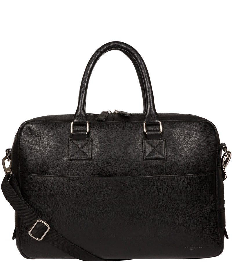 'Reagan' Black Leather Workbag image 1