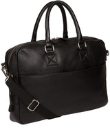 'Reagan' Black Leather Workbag image 5