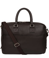 'Reagan' Dark Brown Leather Workbag image 1