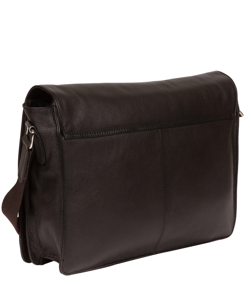 'Daniel' Dark Brown Leather Messenger Bag image 3