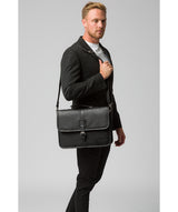 'Riley' Black Leather Workbag image 2