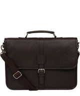 'Riley' Dark Brown Leather Workbag image 1