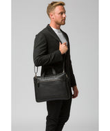 'Titan' Black Leather Workbag image 2