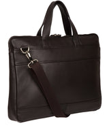 'Titan' Dark Brown Leather Workbag image 3